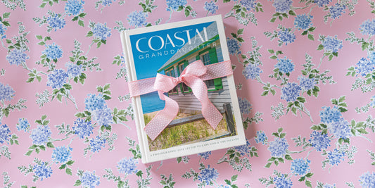 Coastal Granddaughter book wrapped in a bow as a Mother's Day gift