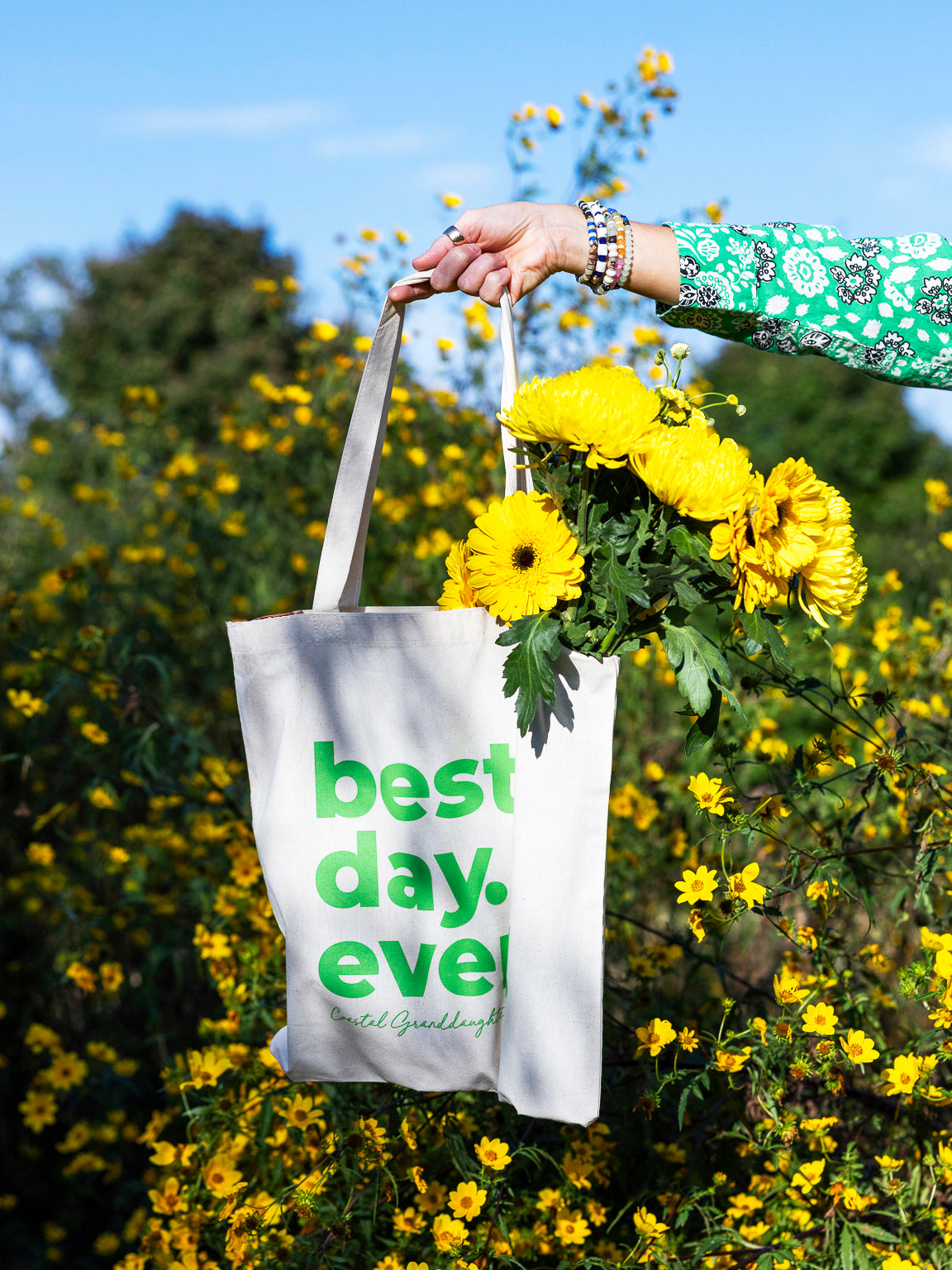 Best Day Ever Tote Bag - Green
