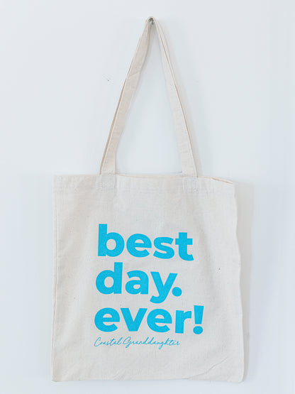 Best Day Ever Tote Bag - Blue